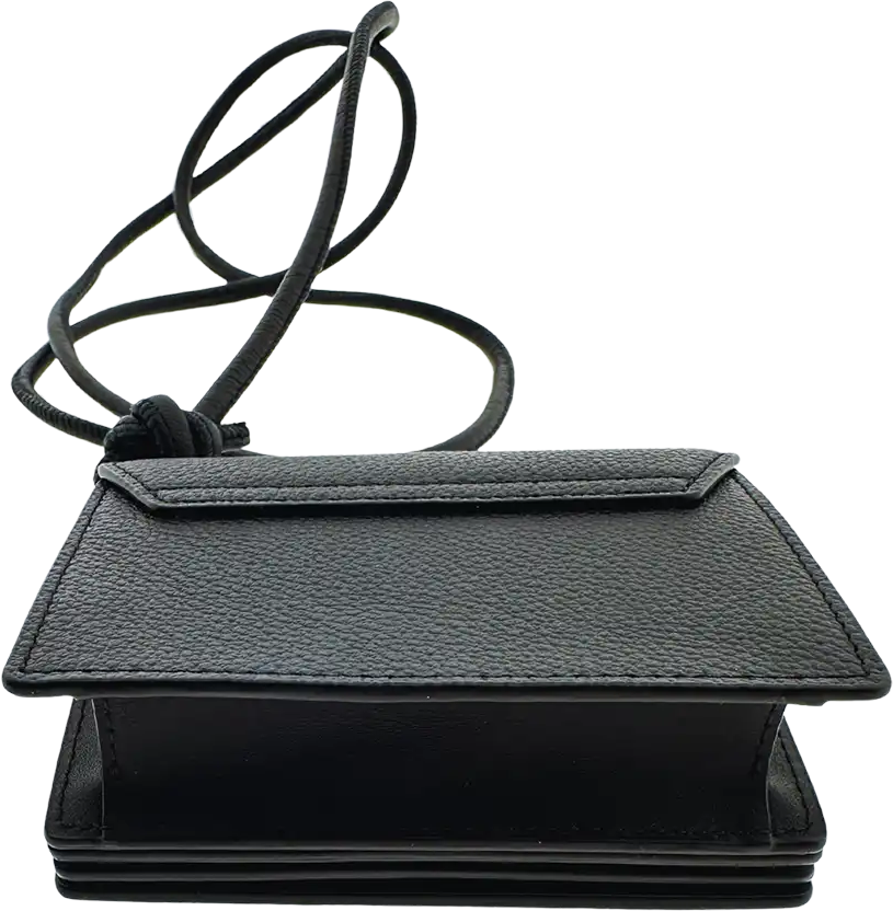 MCM MCM Himmel Wallet on Chain leather logo black / unworn Zwart