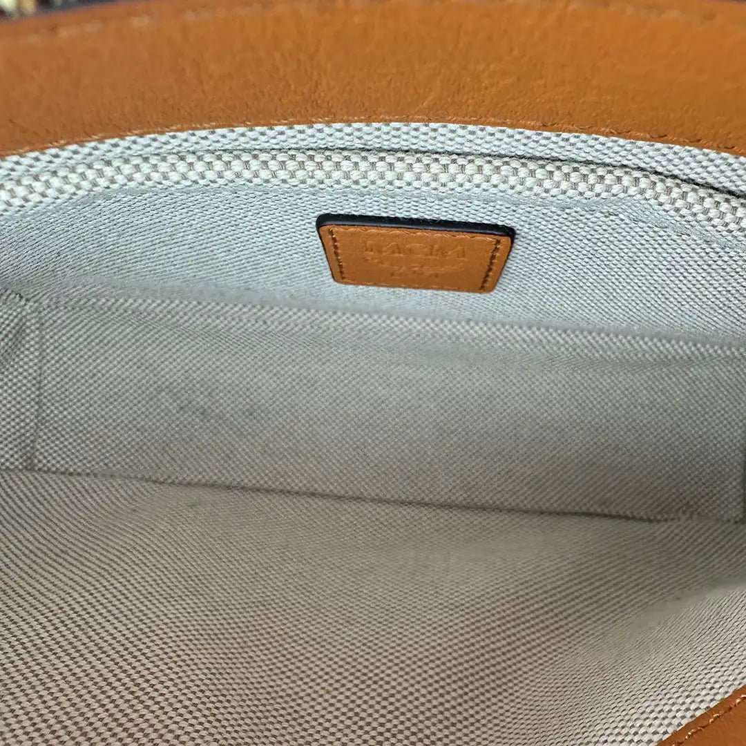 MCM MCM Aren Mini Crossbody Bag Visetos Cognac / very good Bruin