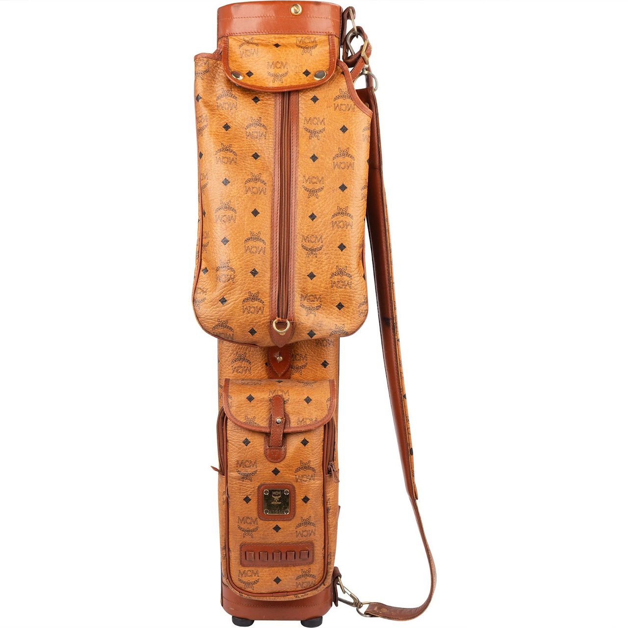 MCM MCM Monogram Visetos Golf Bag Bruin
