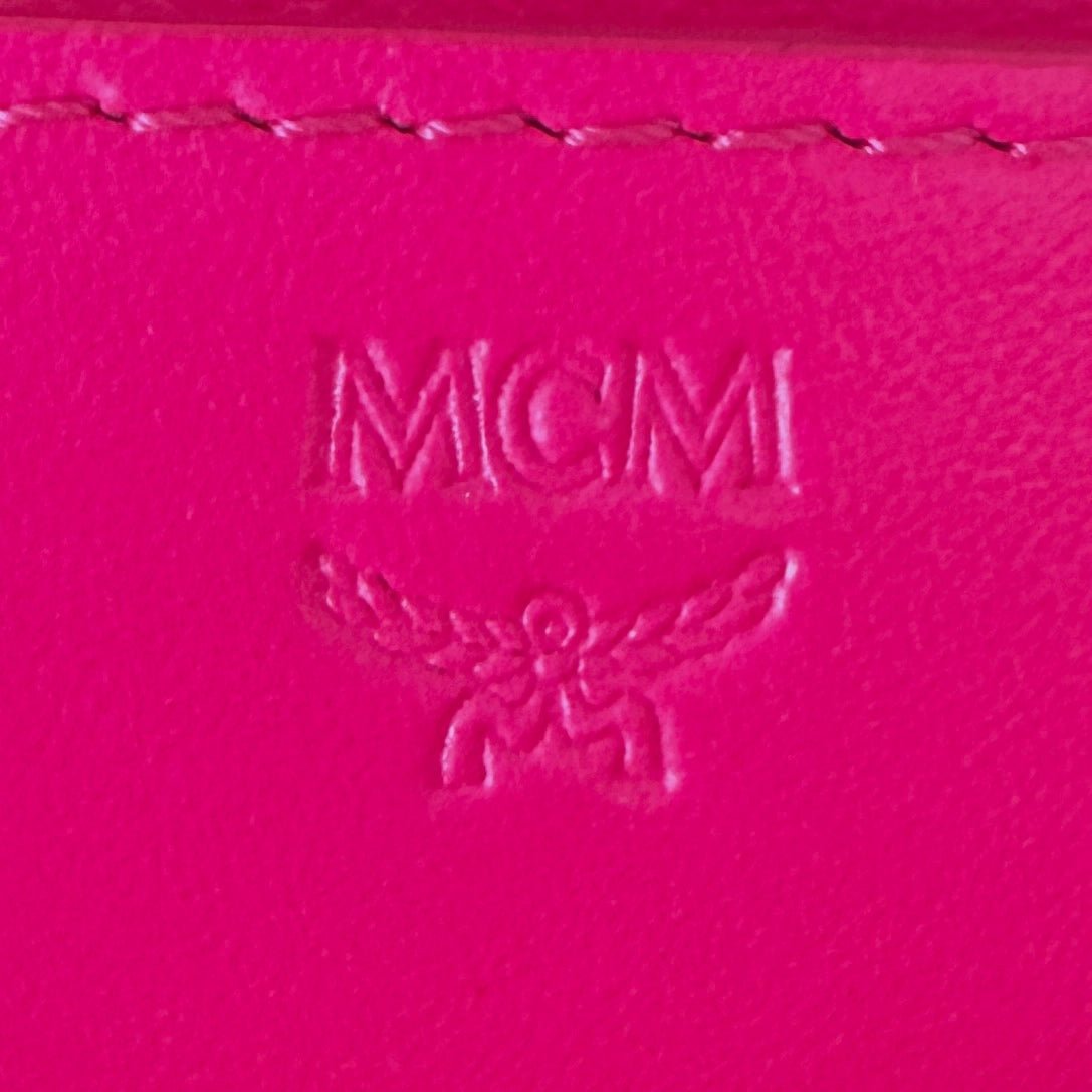 MCM MCM Mini Stark Rucksack Neonpink / neuwertig Roze