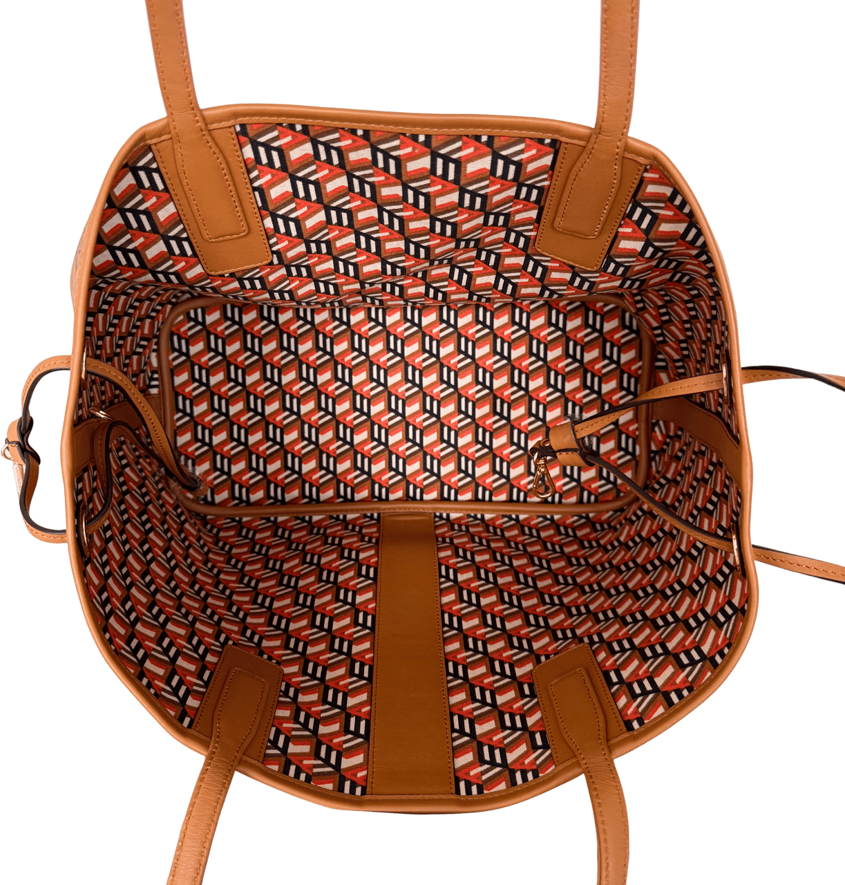 MCM MCM Liz reversible shopper bag in Visetos Medium Cognac Bruin