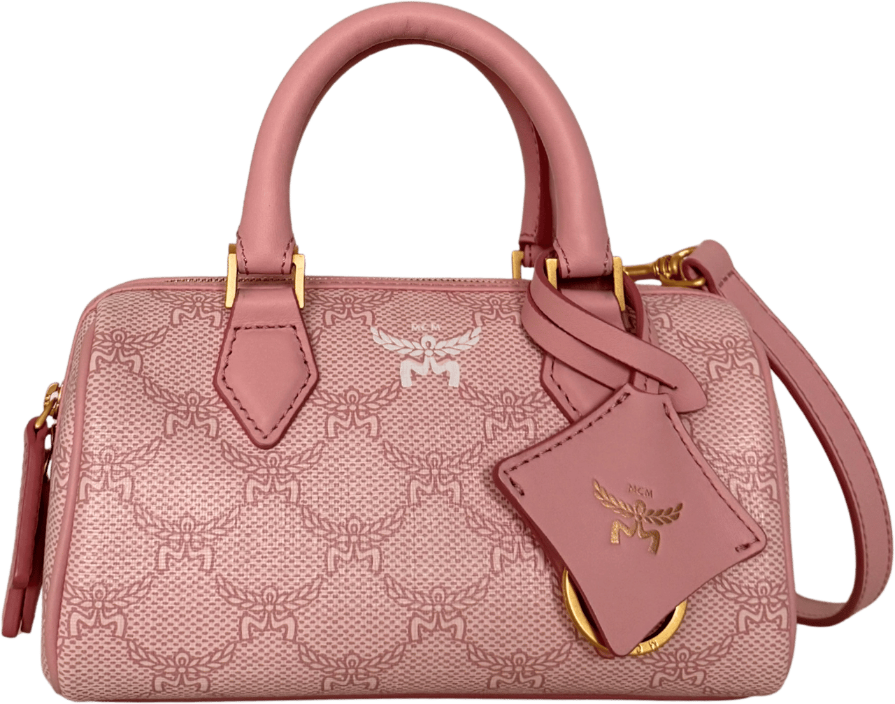 MCM MCM Ella Boston Bag Mini Rosa / neuwertig Roze
