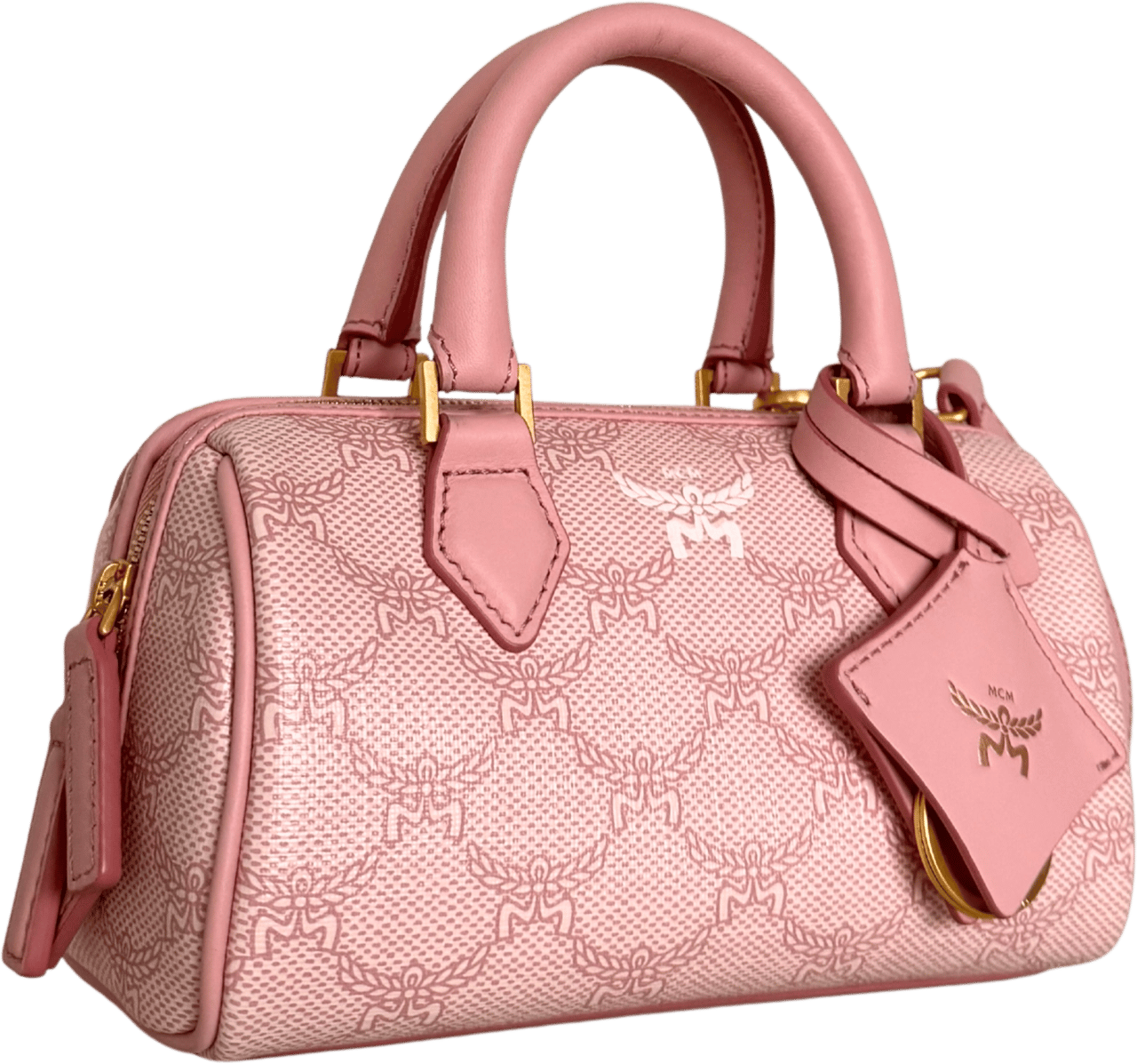 MCM MCM Ella Boston Bag Mini Rosa / neuwertig Roze