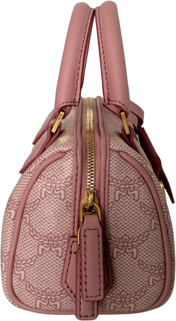 MCM MCM Ella Boston Bag Mini Rosa / neuwertig Roze