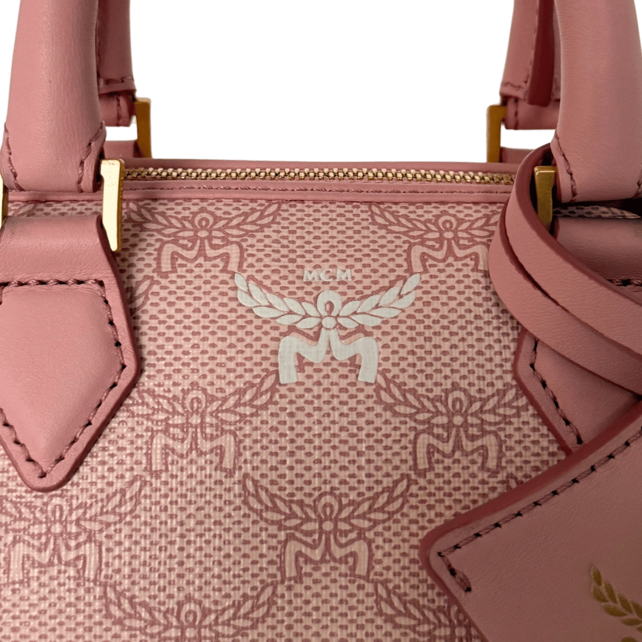 MCM MCM Ella Boston Bag Mini Rosa / neuwertig Roze