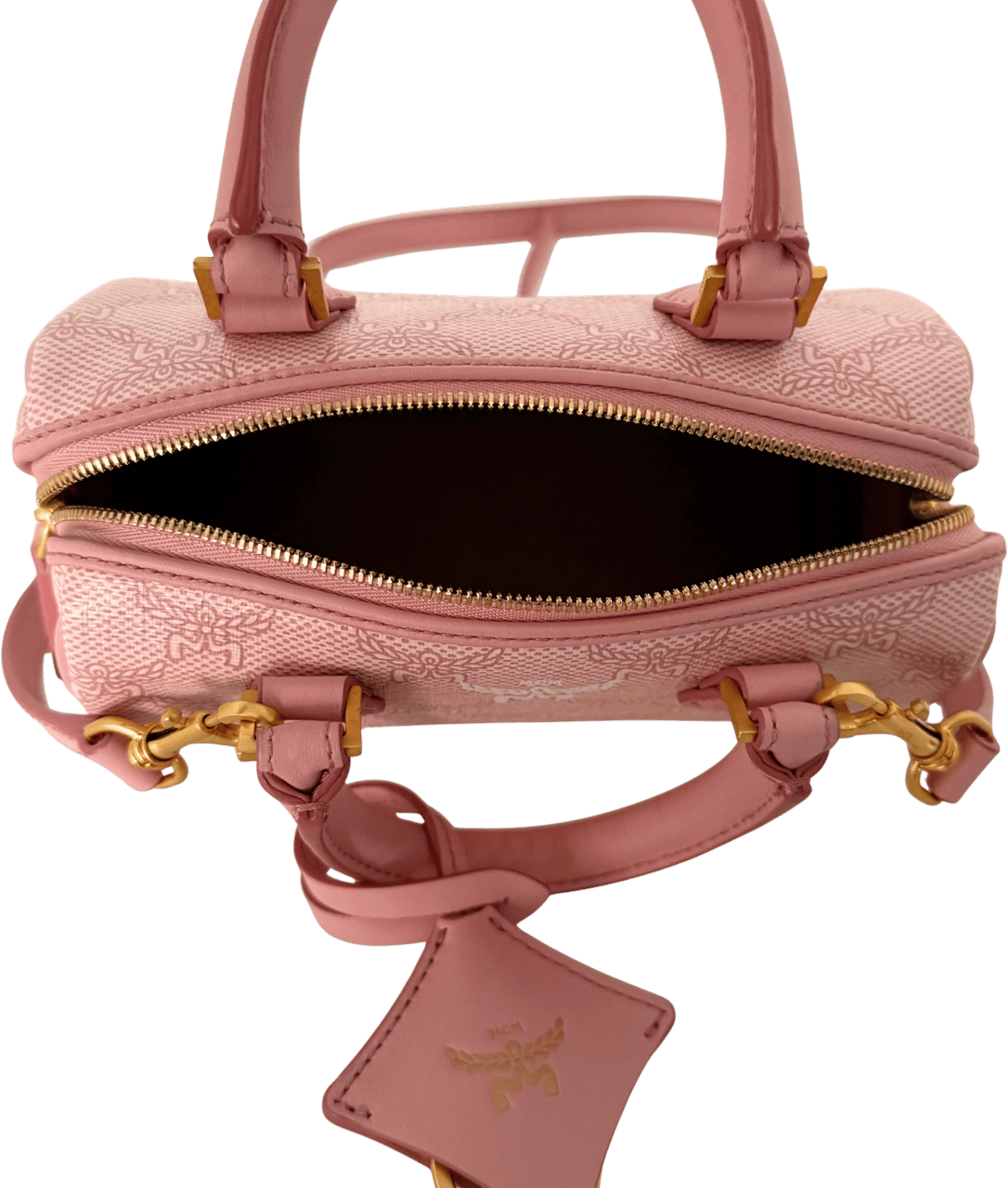 MCM MCM Ella Boston Bag Mini Rosa / neuwertig Roze