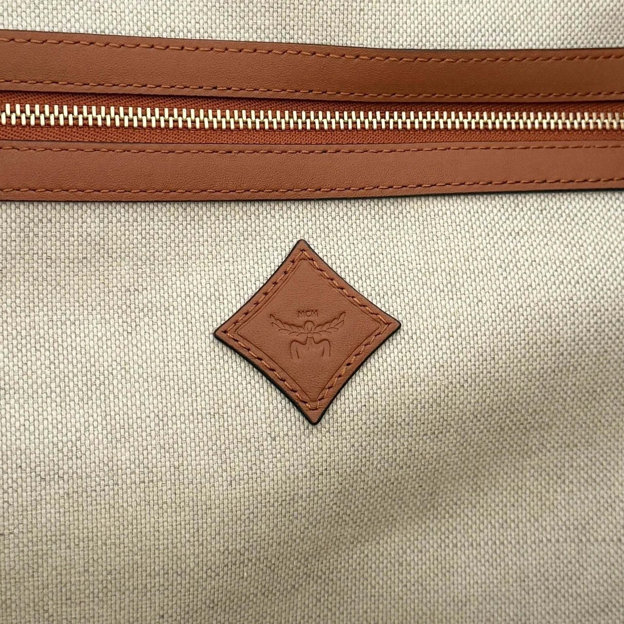 MCM MCM Himmel Lauretos Tote Bag XL Cognac / neuwertig Bruin