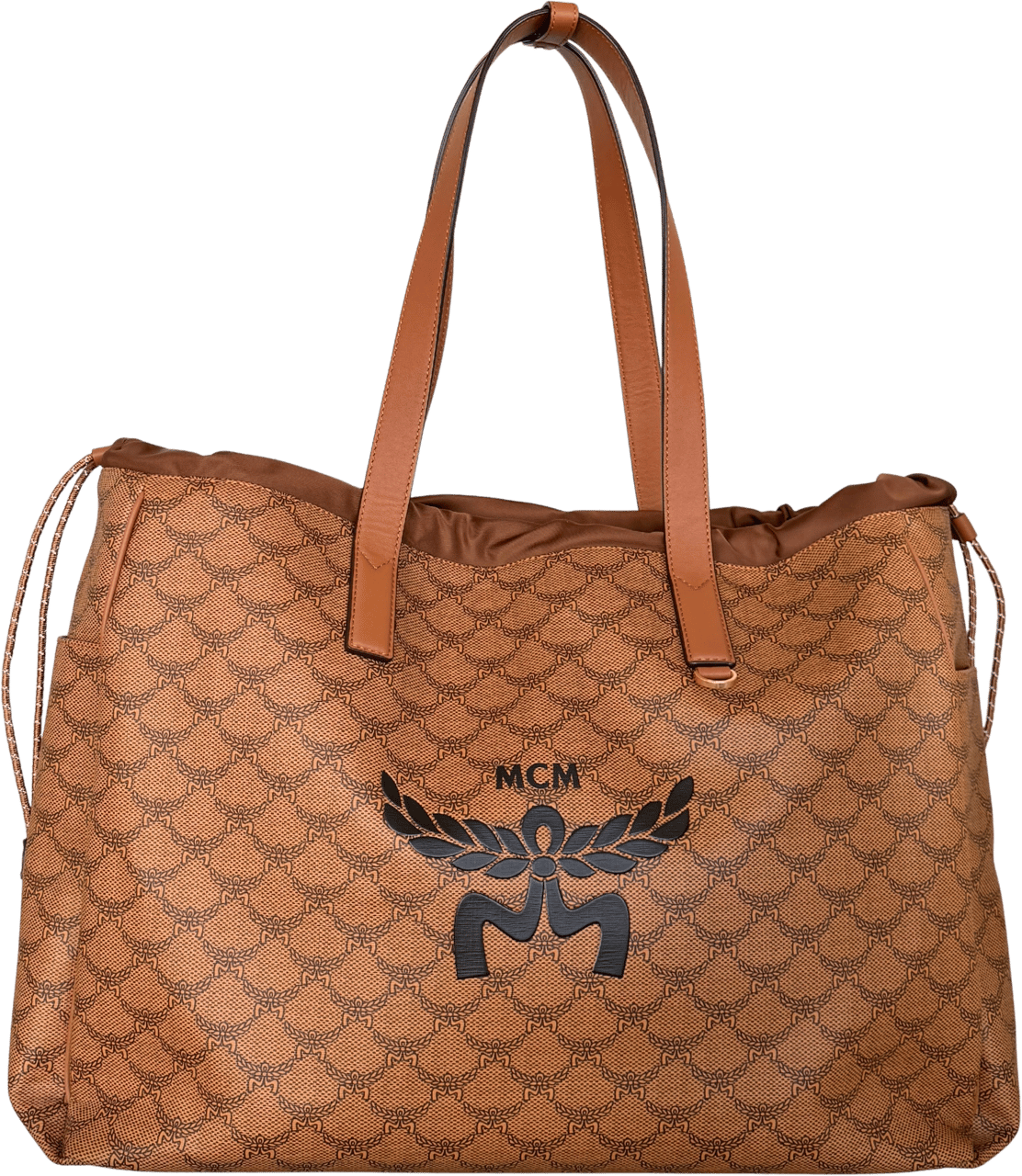 MCM MCM Himmel Lauretos Tote Bag XL Cognac / neuwertig Bruin