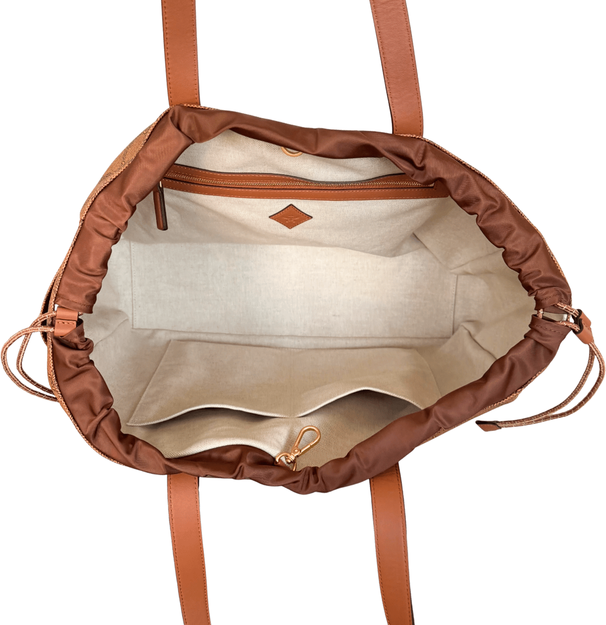 MCM MCM Himmel Lauretos Tote Bag XL Cognac / neuwertig Bruin