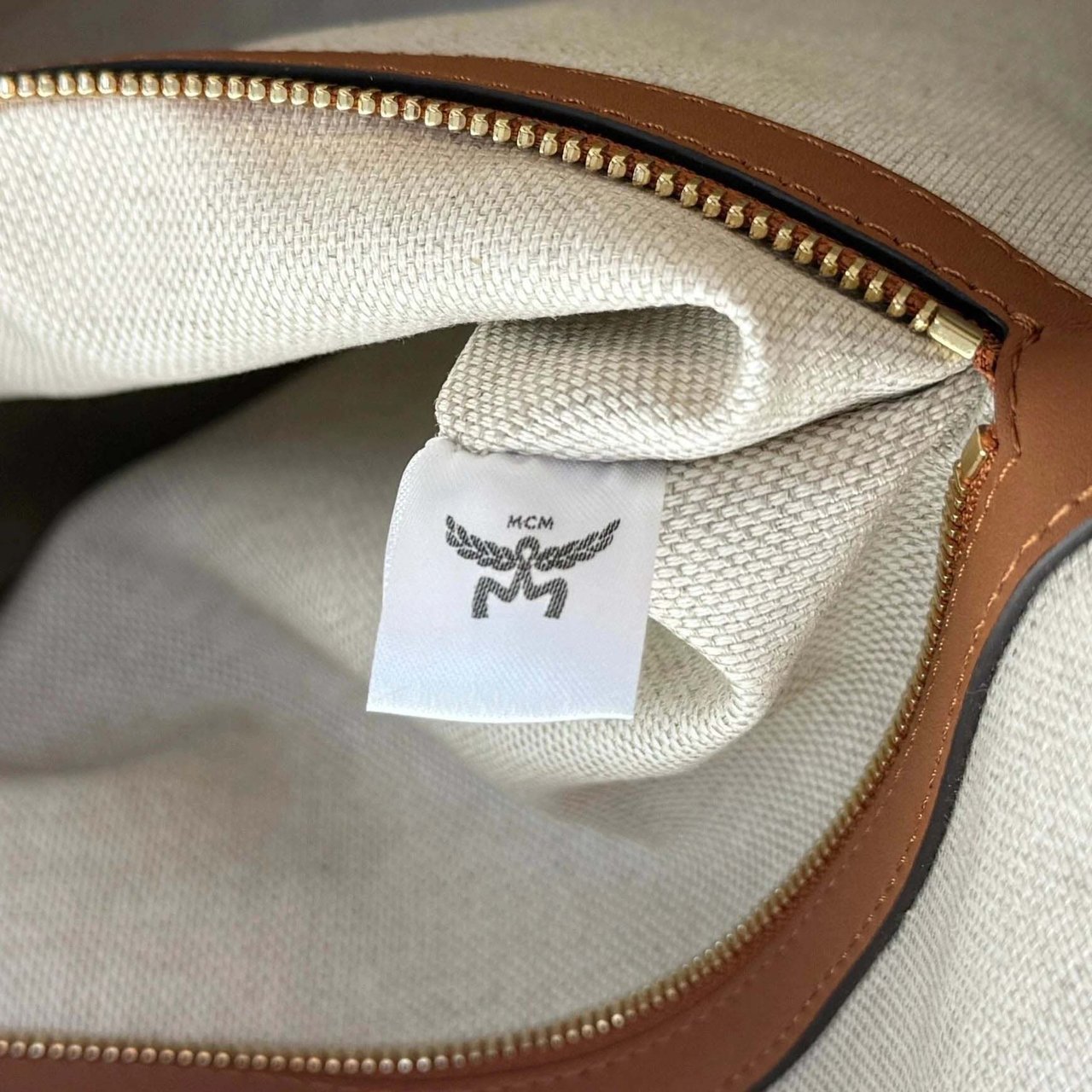 MCM MCM Himmel Lauretos Tote Bag XL Cognac / neuwertig Bruin