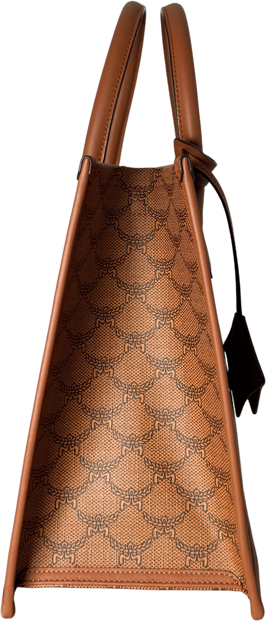 MCM MCM Himmel Tote Bag in Lauretos-Canvas Cognac / neuwertig Bruin
