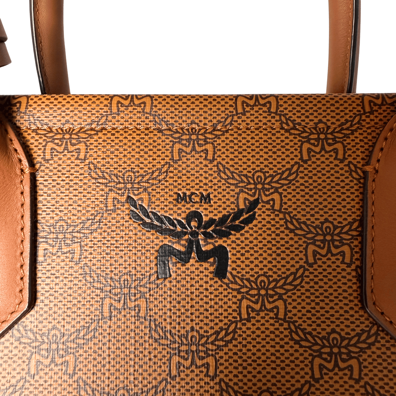 MCM MCM Himmel Tote Bag in Lauretos-Canvas Cognac / neuwertig Bruin