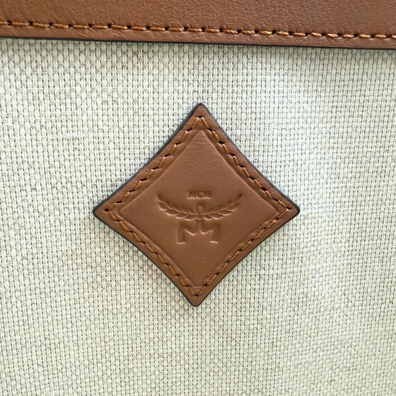 MCM MCM Himmel Tote Bag in Lauretos-Canvas Cognac / neuwertig Bruin