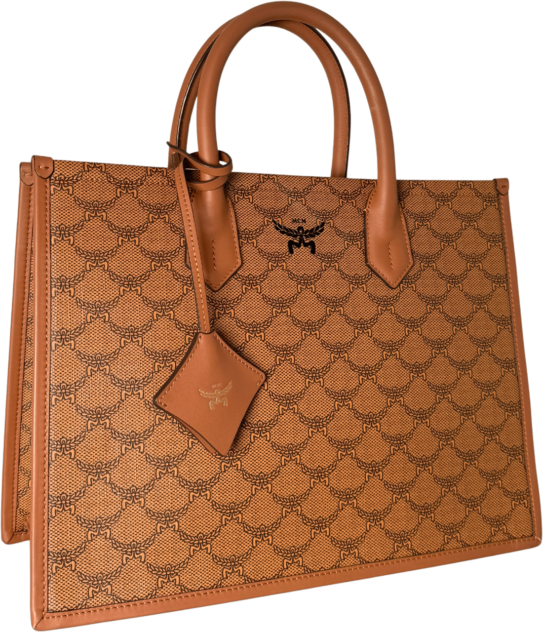 MCM MCM Himmel Tote Bag in Lauretos-Canvas Cognac / neuwertig Bruin
