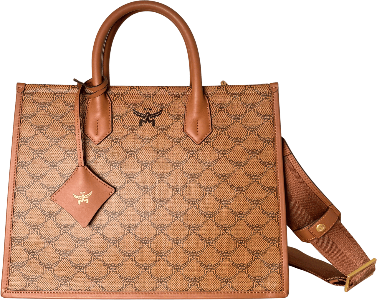MCM MCM Himmel Tote Bag in Lauretos-Canvas Cognac / neuwertig Bruin