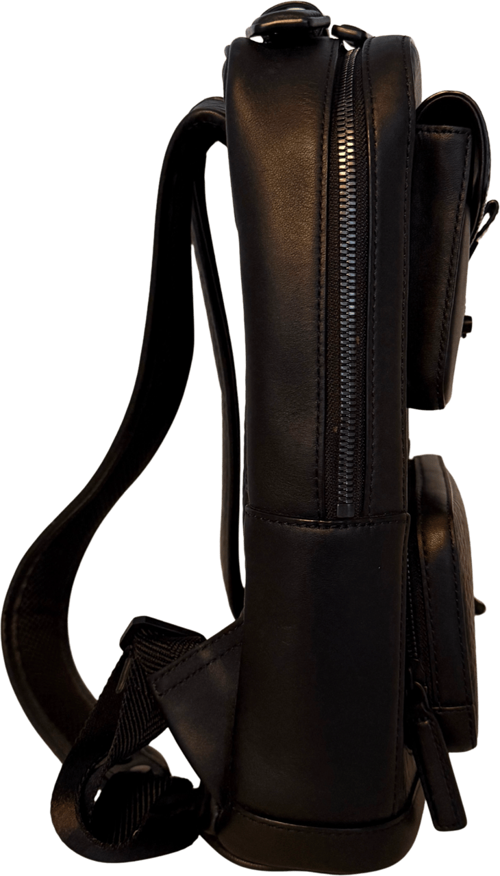 MCM MCM Tech Flower Rucksack Small Schwarz / sehr gut Zwart