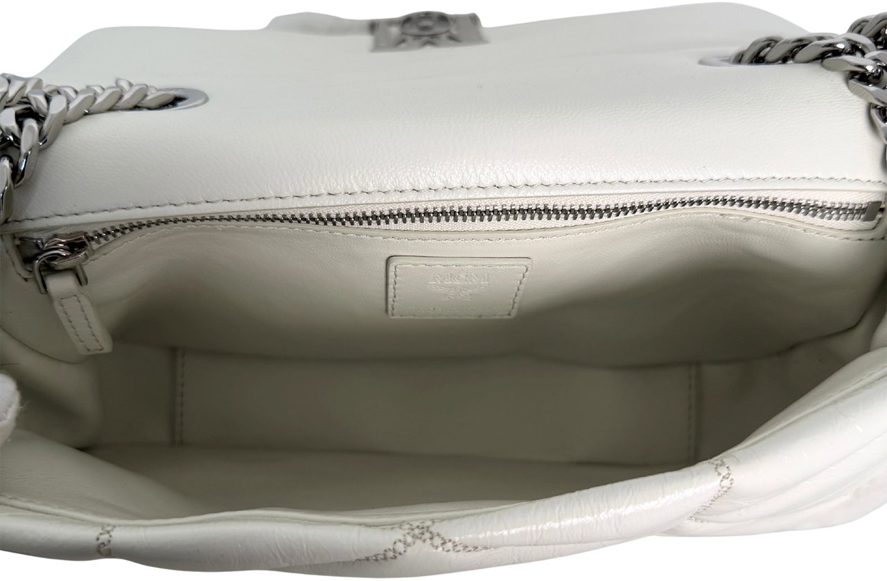 MCM MCM Travia Shearling Shoulder Bag Off- White / neuwertig Divers