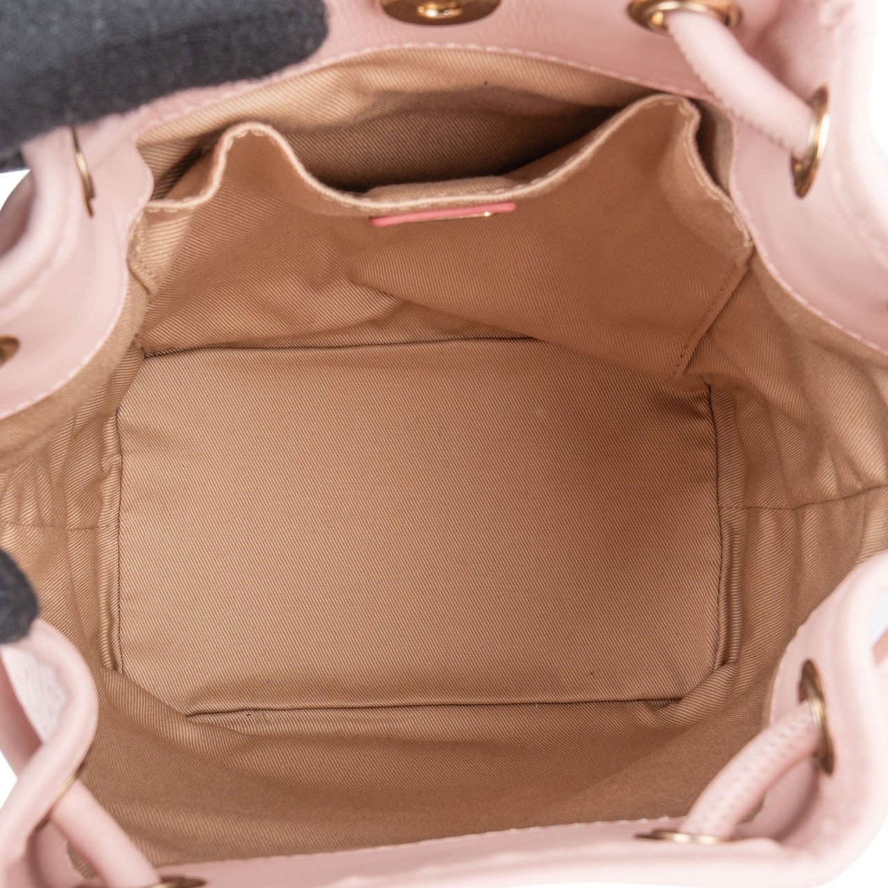 MCM MCM Pink Monogram Visetos Mini Drawstring Crossbody Bag? Roze