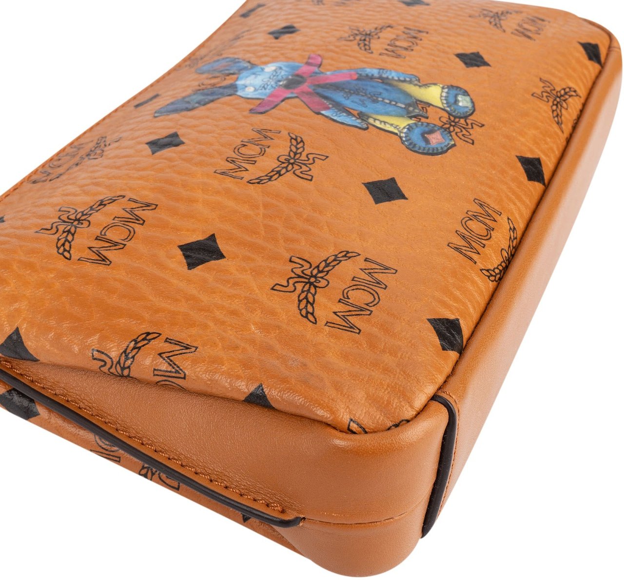 MCM MCM Monogram Visetos Rabbit Tracy Pochette Crossbody Bag Bruin