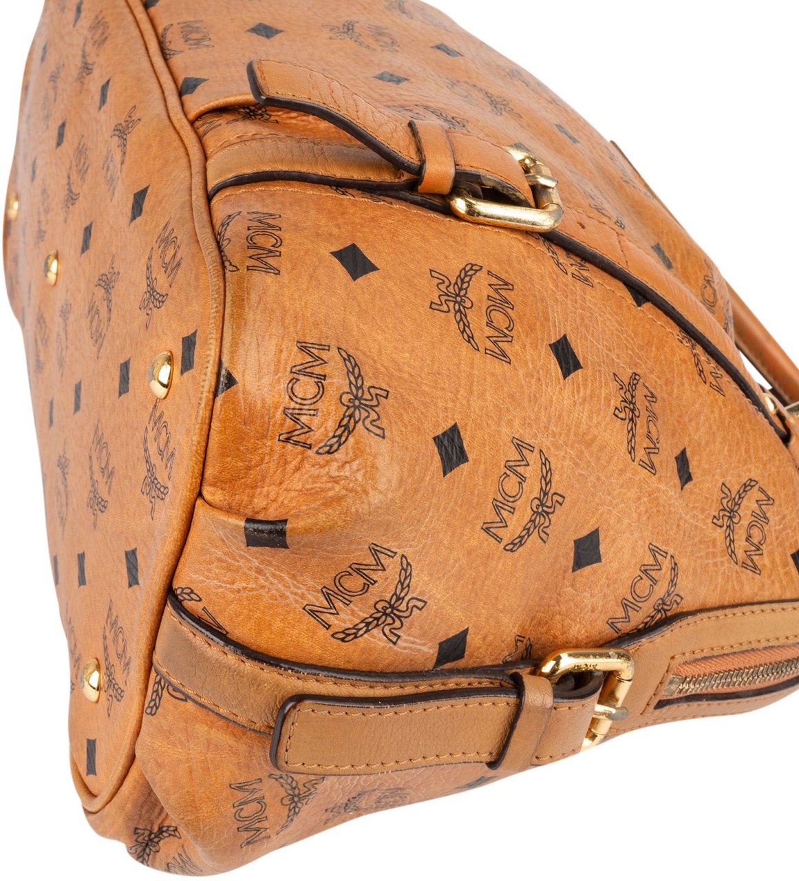MCM MCM Monogram Visetos Handbag Bruin