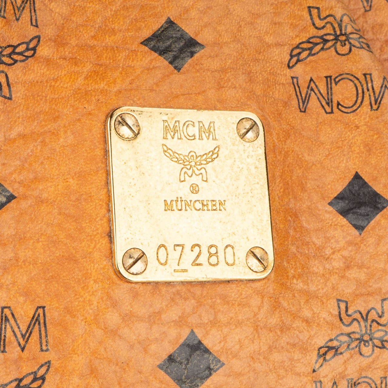 MCM MCM Monogram Visetos Handbag Bruin