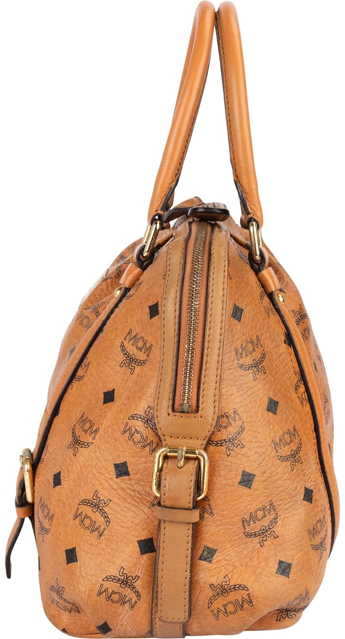 MCM MCM Monogram Visetos Handbag Bruin