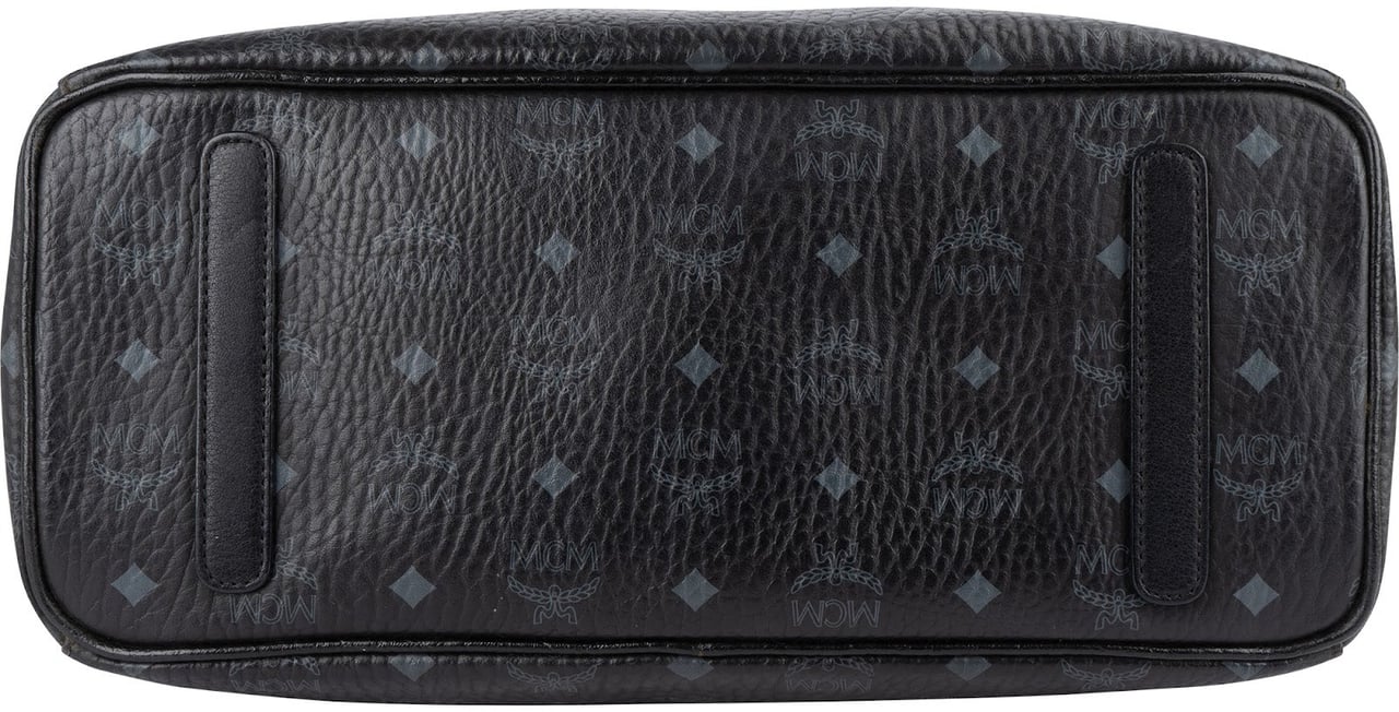 MCM MCM Monogram Visetos Liz Reversible Shopper Shoulder Bag Zwart
