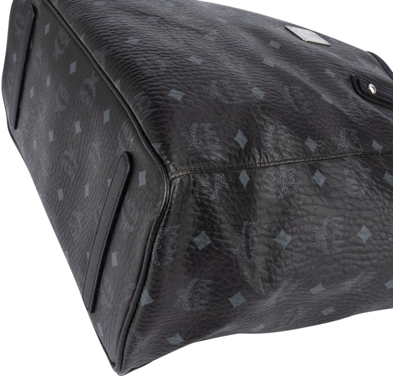 MCM MCM Monogram Visetos Liz Reversible Shopper Shoulder Bag Zwart