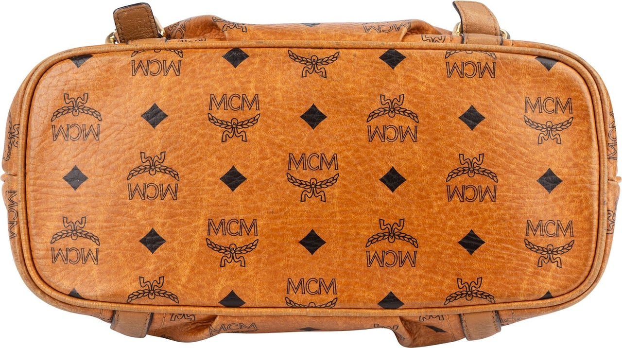 MCM MCM Monogram Visetos Handbag Bruin