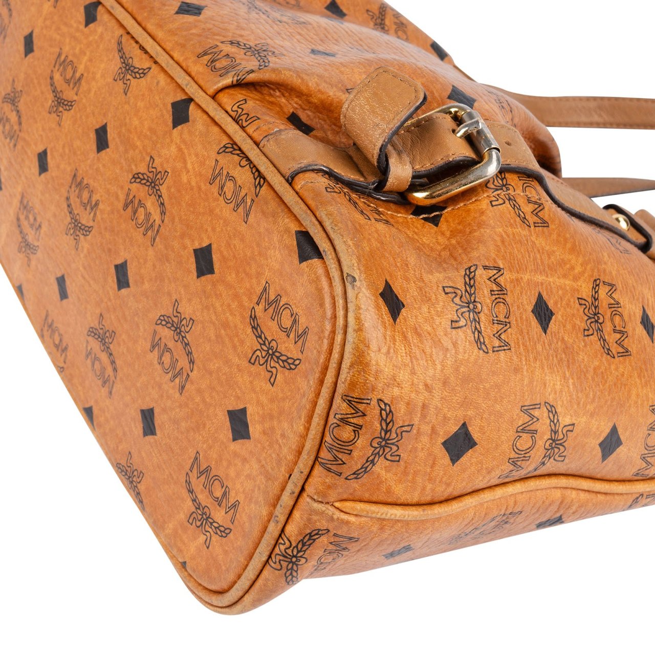 MCM MCM Monogram Visetos Handbag Bruin