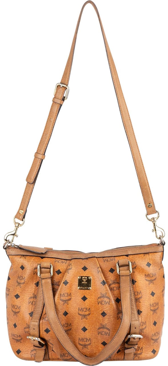 MCM MCM Monogram Visetos Handbag Bruin