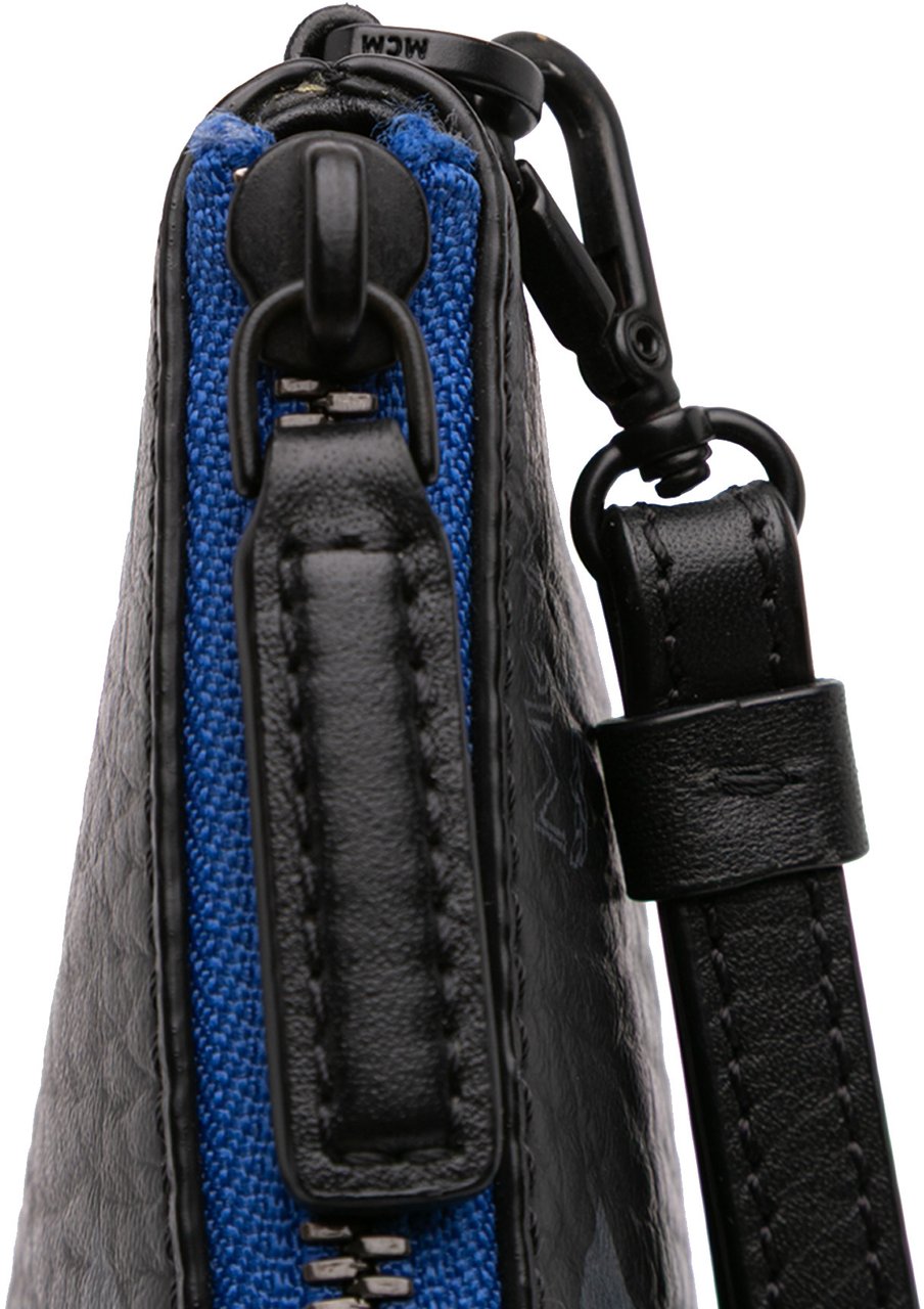 MCM Sambypen Haru Henry Kaiser Visetos Coated Canvas Clutch Zwart