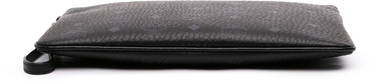 MCM Sambypen Haru Henry Kaiser Visetos Coated Canvas Clutch Zwart