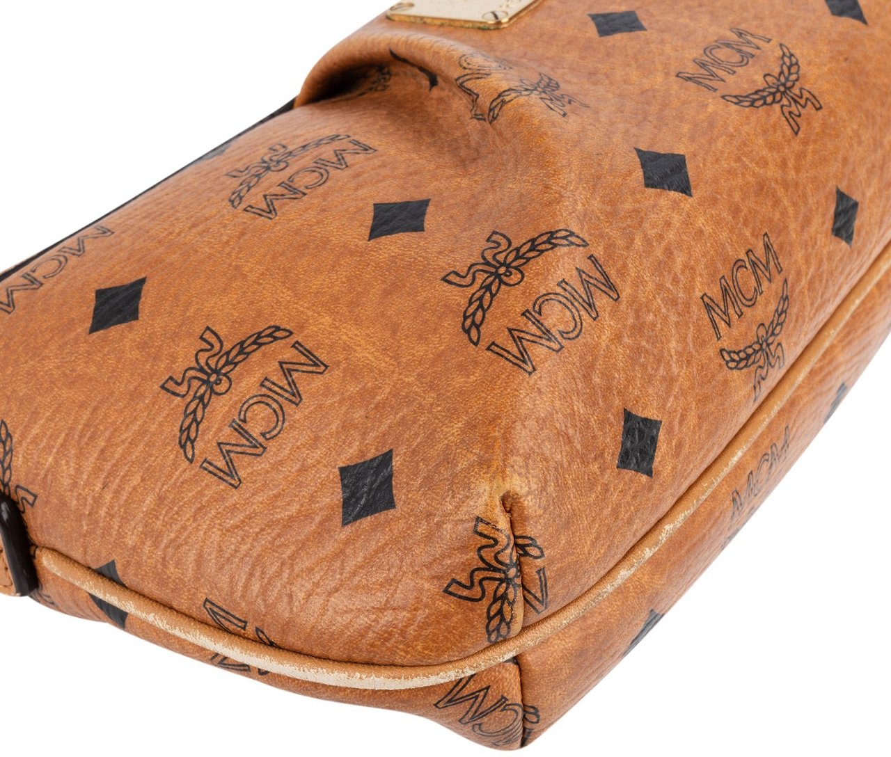 MCM MCM Monogram Visetos Hobo Shoulder Bag Bruin