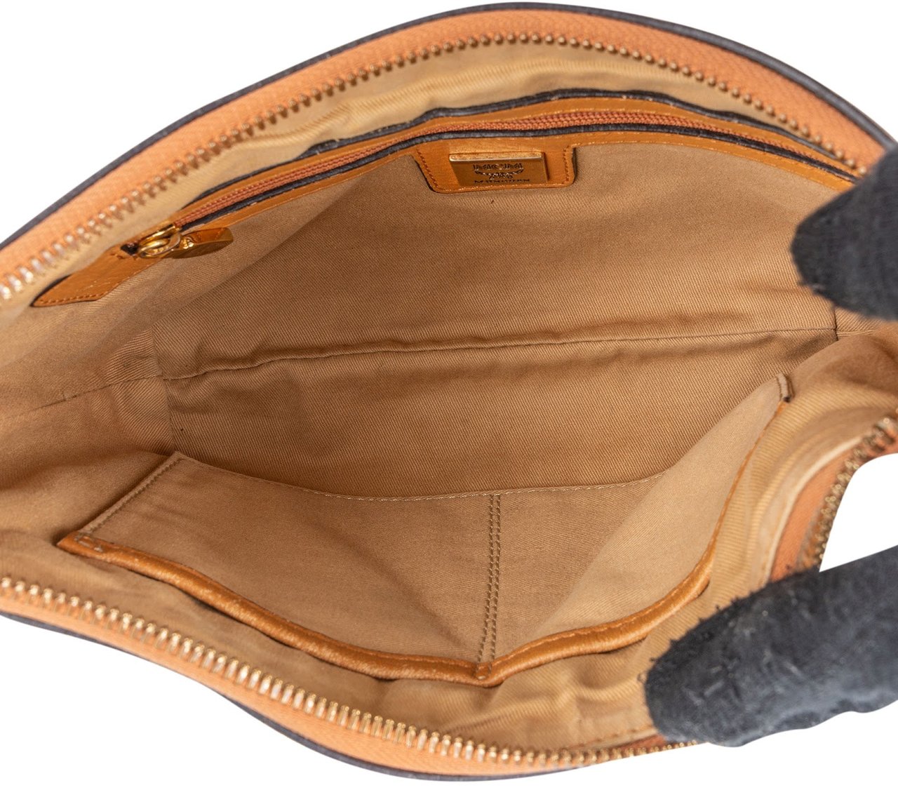 MCM MCM Monogram Visetos Hobo Shoulder Bag Bruin