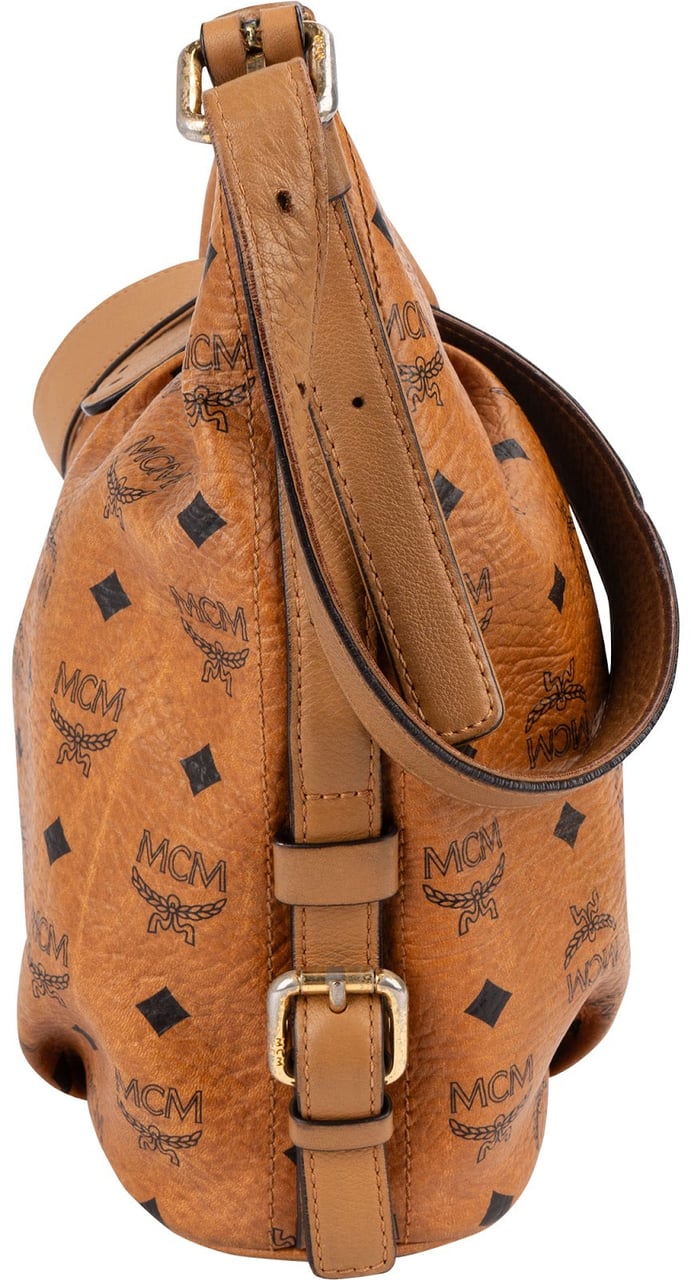 MCM MCM Monogram Visetos Crossbody Bag Bruin