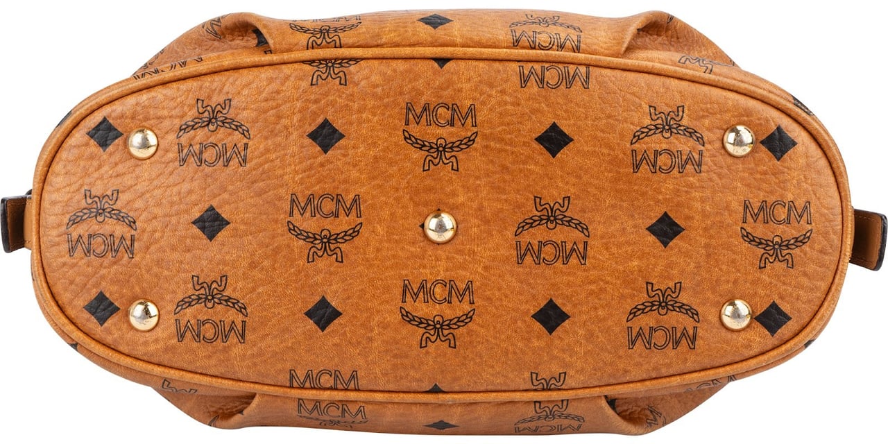 MCM MCM Monogram Visetos Crossbody Bag Bruin