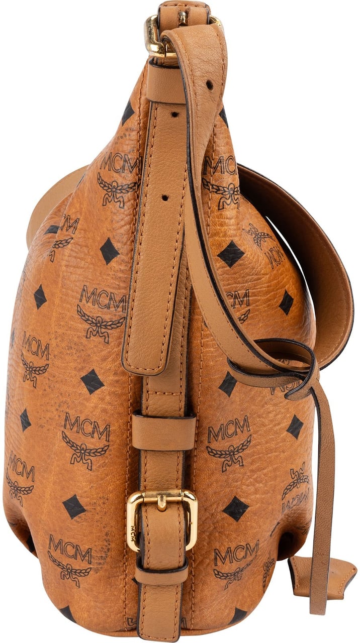 MCM MCM Monogram Visetos Crossbody Bag Bruin