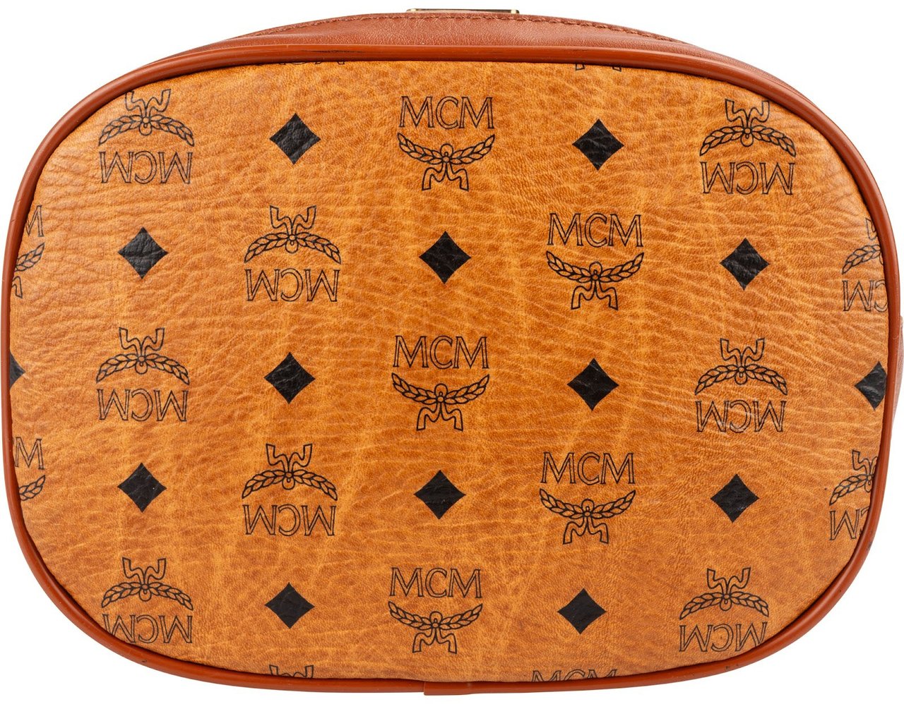 MCM MCM Monogram Visetos Drawstring Crossbody Bag Bruin