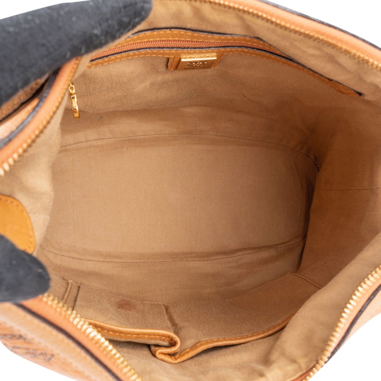 MCM MCM Monogram Visetos Hobo Shoulder Crossbody Bag Bruin