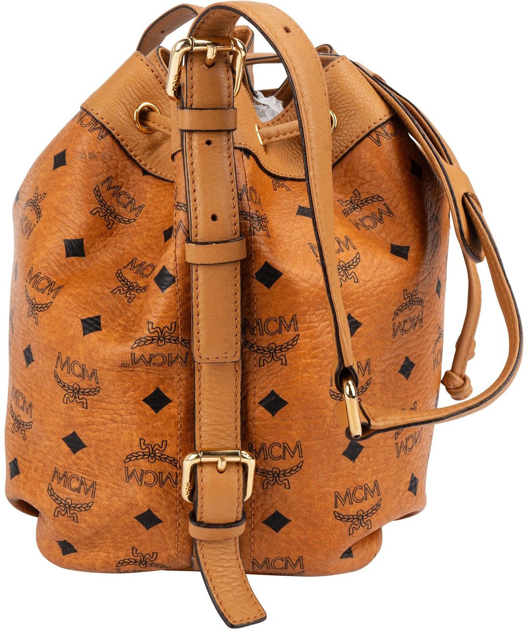 MCM MCM Monogram Visetos Drawstring Dessau Crossbody Bag Bruin