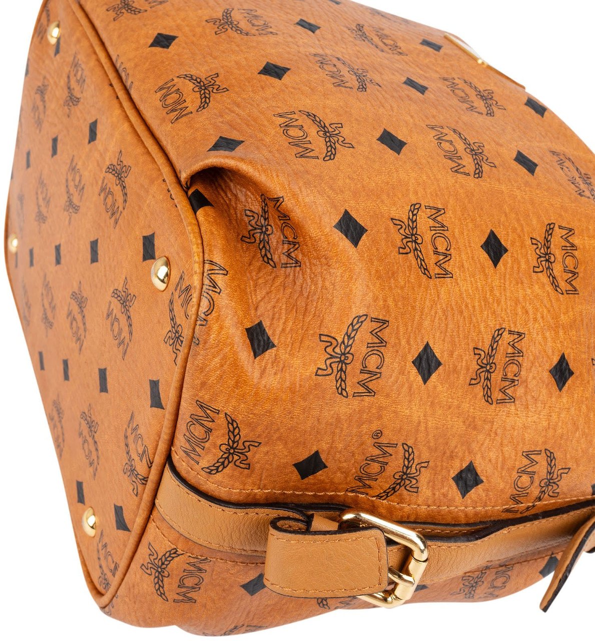 MCM MCM Monogram Visetos Drawstring Dessau Crossbody Bag Bruin