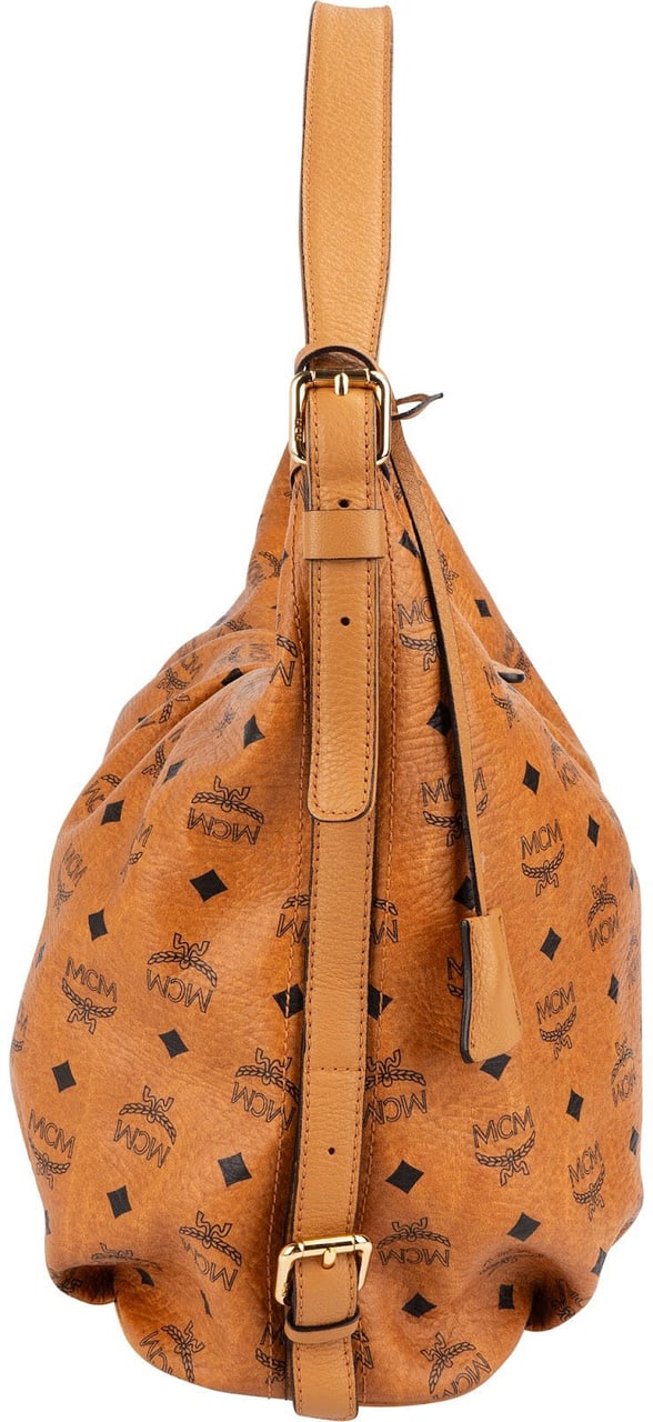 MCM MCM Monogram Visetos Hobo Shoulder Bag Bruin