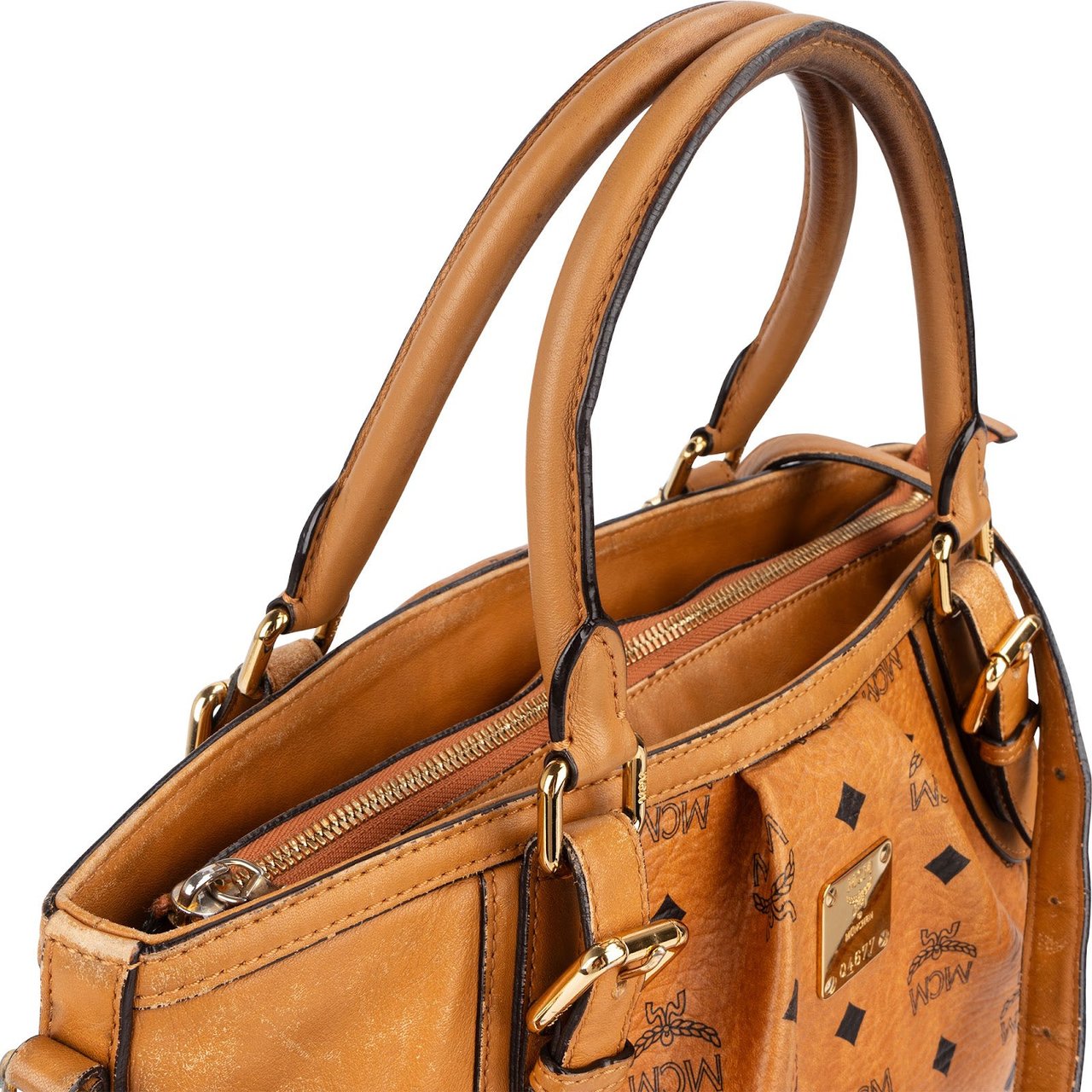 MCM MCM Monogram Visetos Handbag Bruin