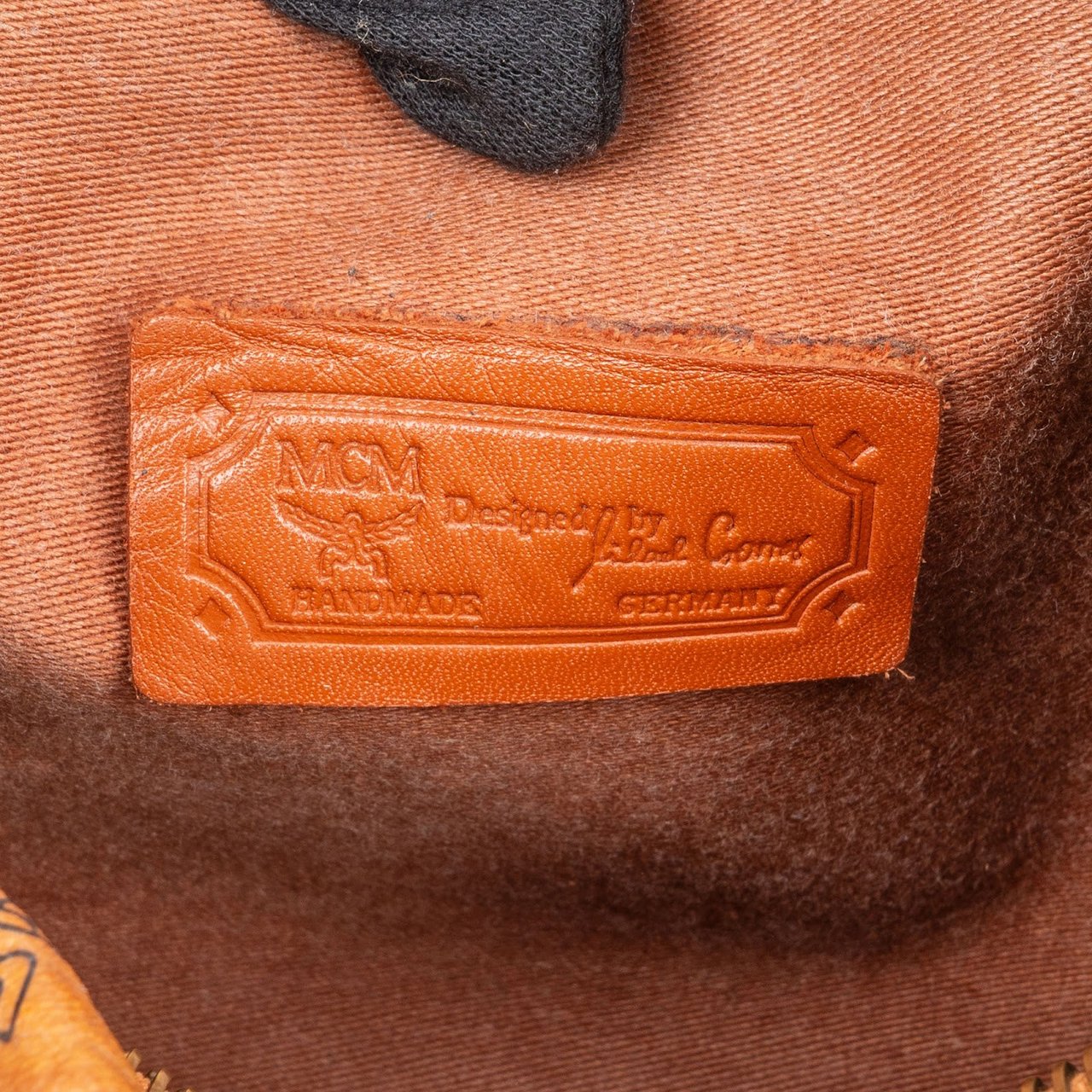 MCM MCM Monogram Visetos Boston Handbag Bruin
