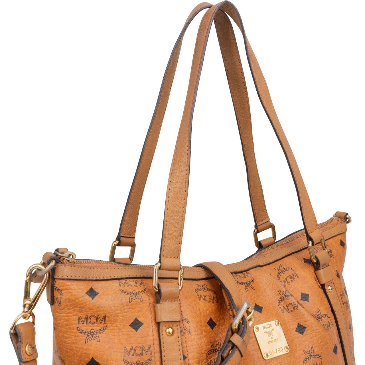 MCM MCM Monogram Visetos Shoulder Bag Bruin