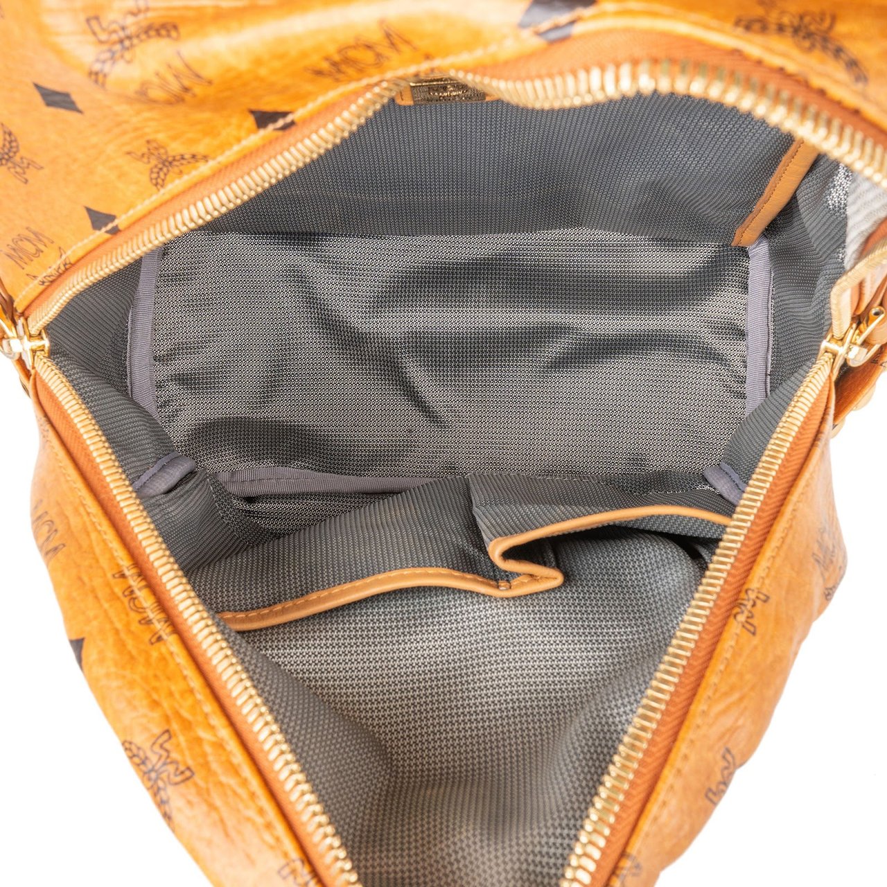 MCM MCM Monogram Visetos Studs Backpack Bruin