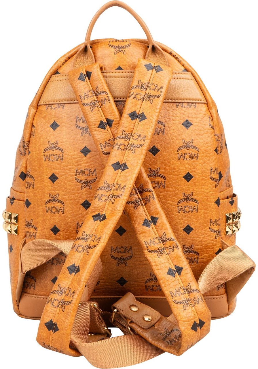 MCM MCM Monogram Visetos Studs Backpack Bruin