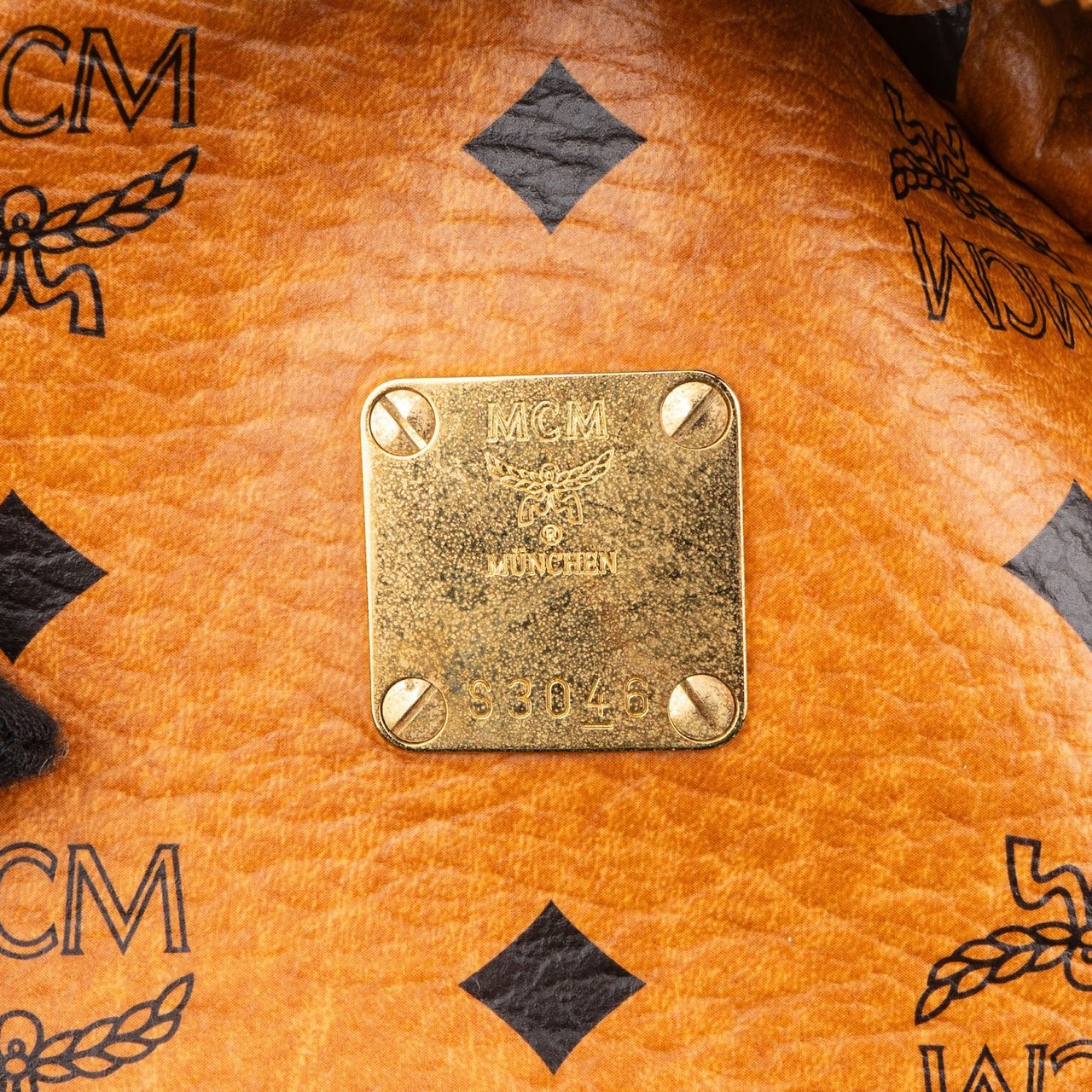 MCM MCM Monogram Visetos Studs Backpack Bruin