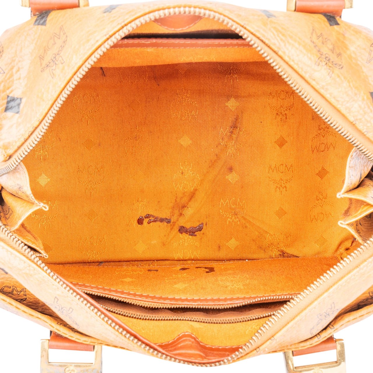 MCM MCM Visetos Monogram Boston Handbag Divers
